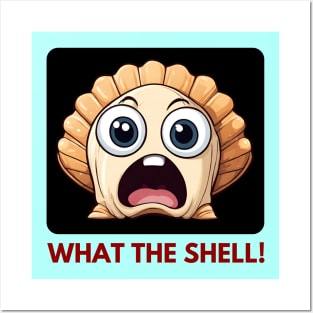 What The Shell | Seashell Pun Posters and Art